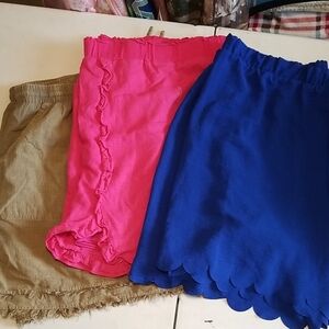 Set of Three Ruffled and Scalloped Skirts